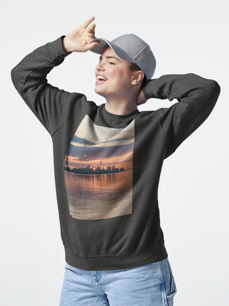 Toronto Skyscrapers Dividing the Sunrise Classic T-Shirt