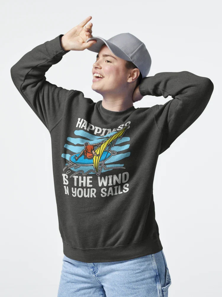 Windsurfing Happiness Is The Wind In Surfboarder Classic T-Shirt