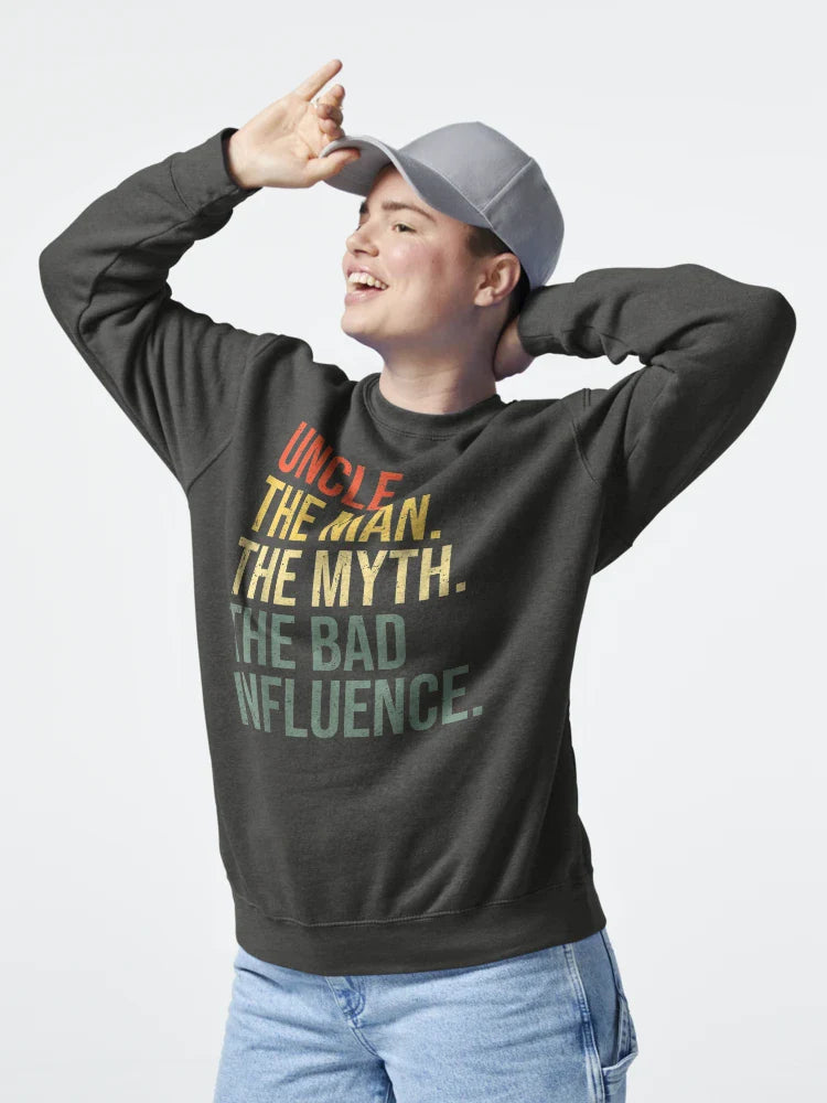 Mens Uncle The Man The Myth The Bad Influence Best Funny Uncle T-Shirt Classic T-Shirt