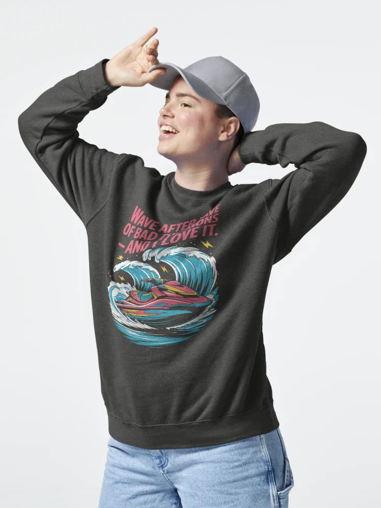 Wave After Wave Of Bad Decisions And I Love It Jet Ski Life Humor Classic T-Shirt