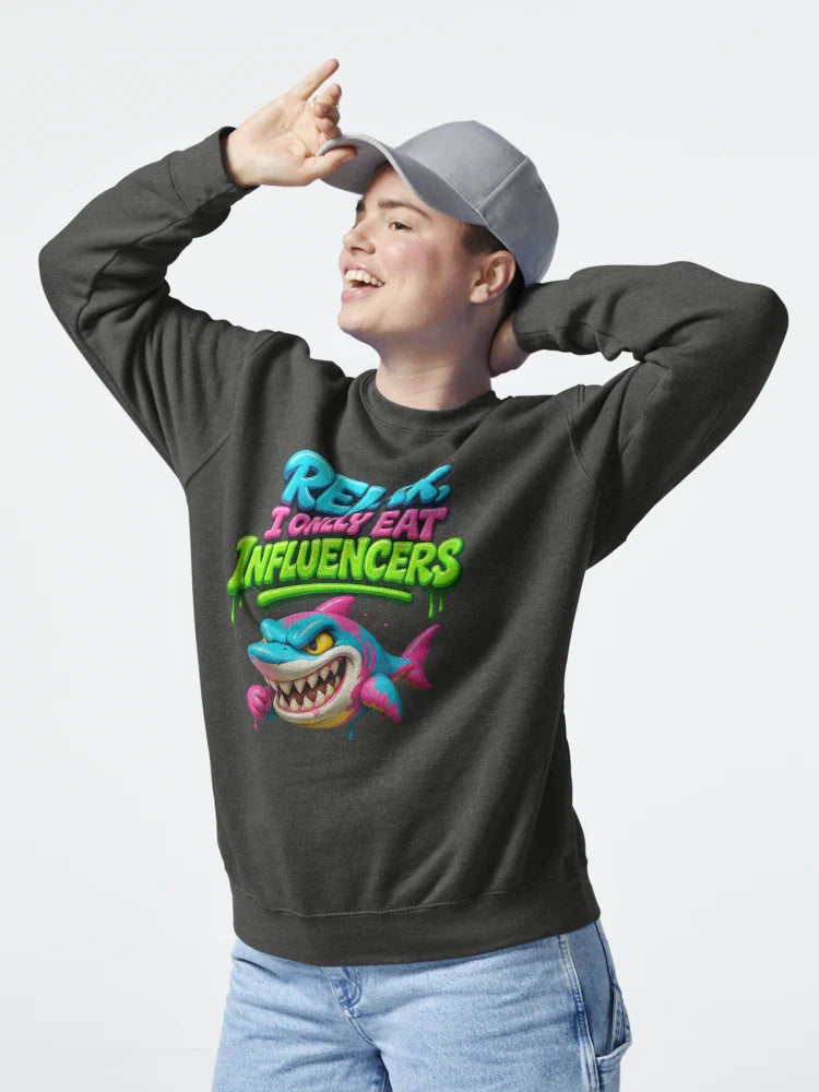 Graffiti Shark Only Eats Influencers Classic T-Shirt