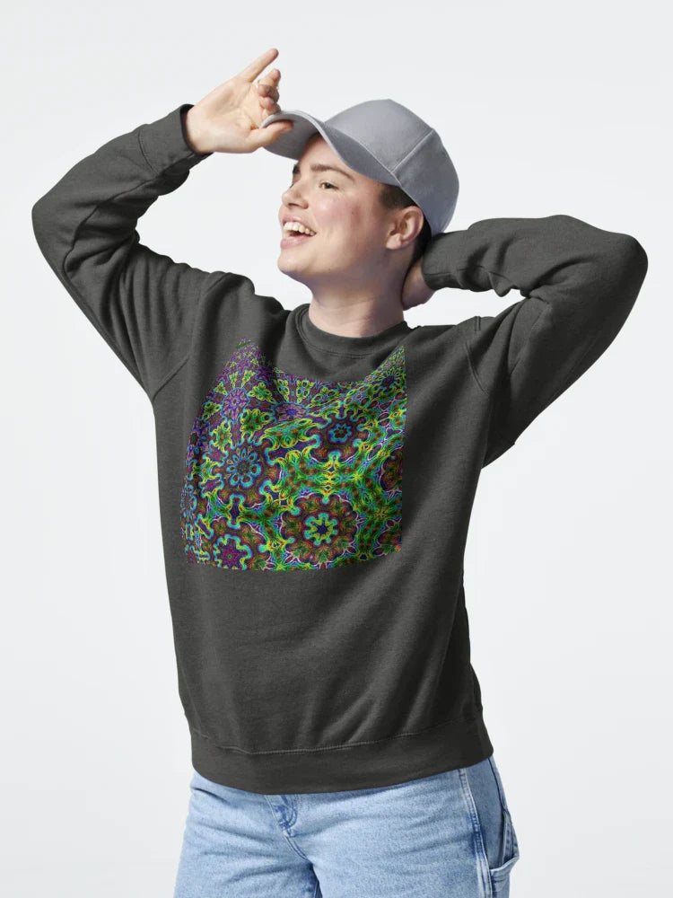 Fractal Bloomstorm | Psychedelic Geometry Art Classic T-Shirt