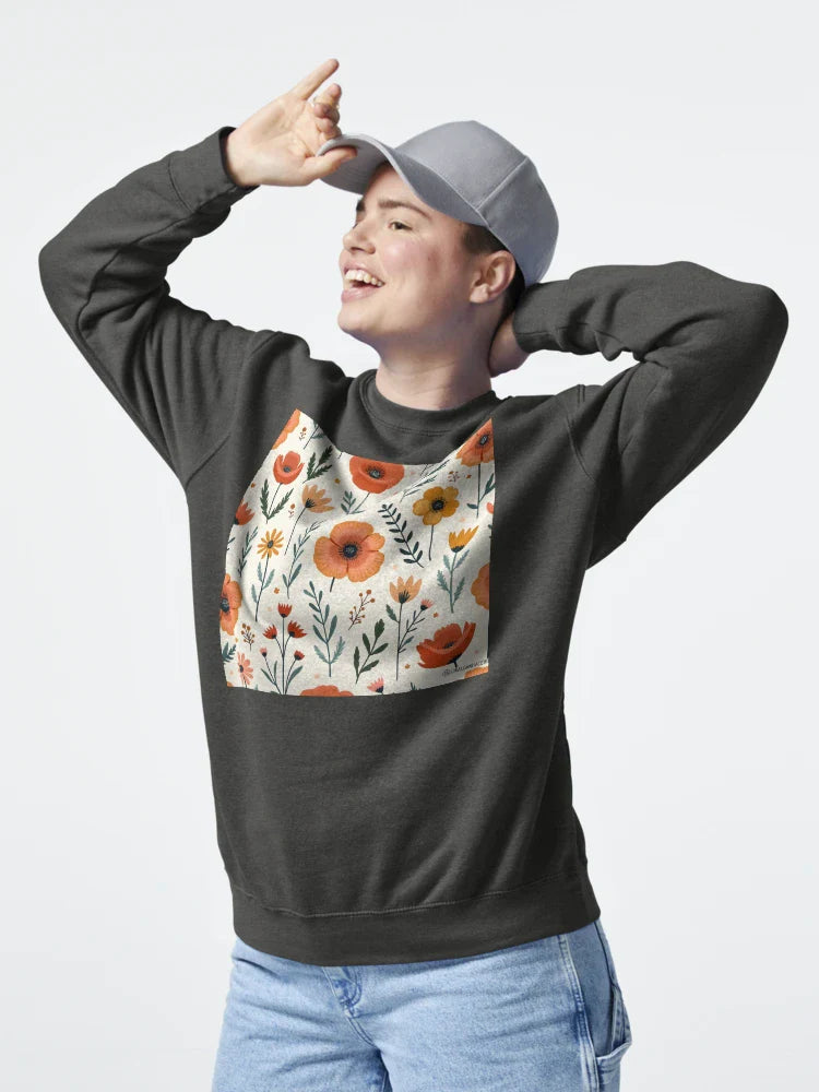 Bohemian Handâ€‘Drawn Floral Seamless Pattern Classic T-Shirt