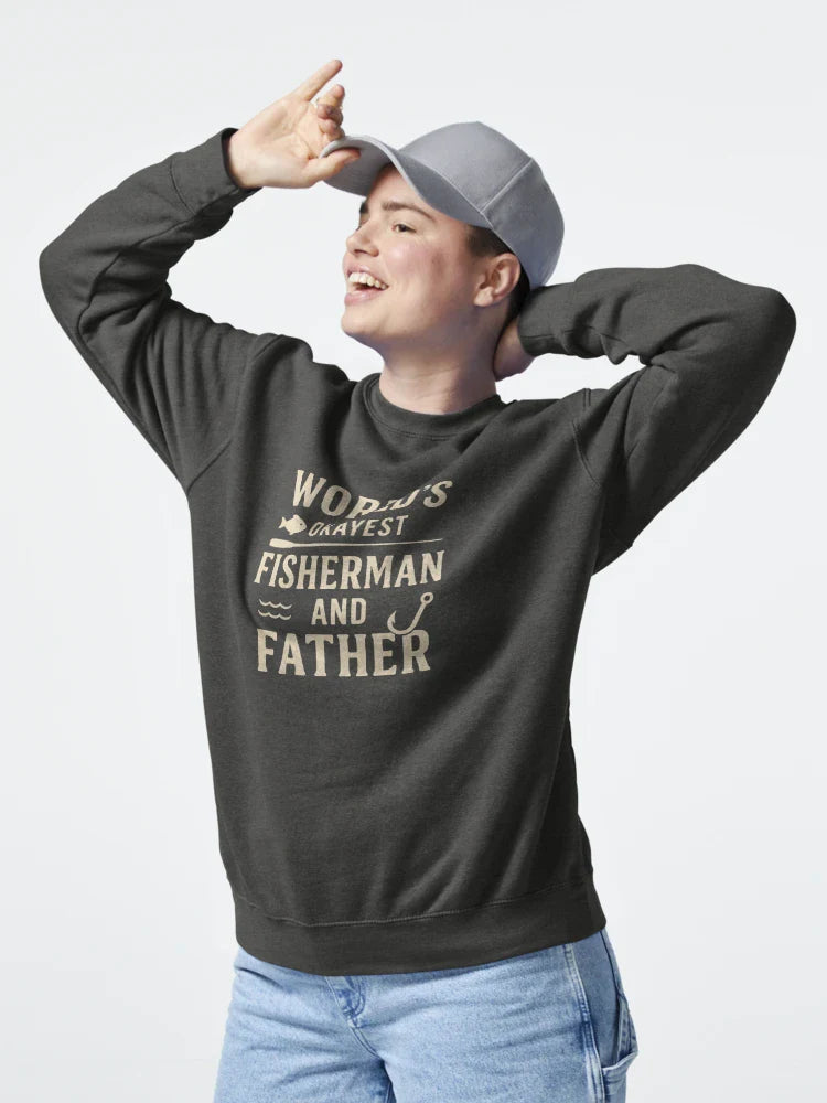 World’s Okayest Fisherman and Father – Funny Father’s Day Design Classic T-Shirt