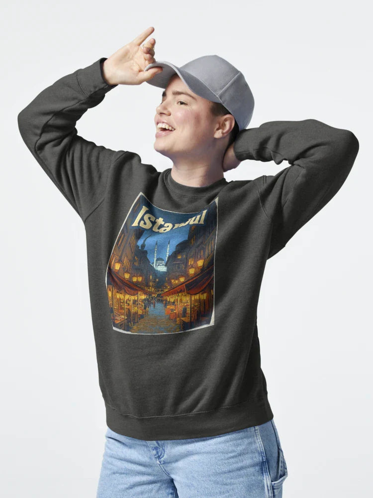 Wander through bustling markets illuminated by warm lanterns, as majestic mosques rise in the twilight sky, capturing the essence of Classic T-Shirt