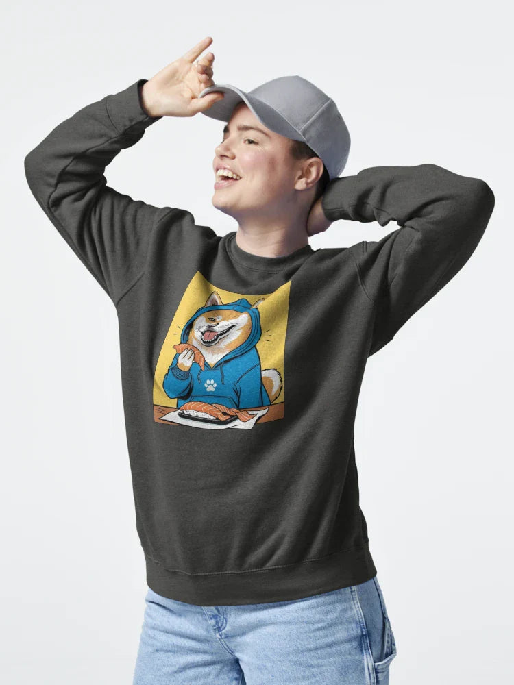 Shiba Sushi Time – Hoodie Pup Loves Salmon Classic T-Shirt