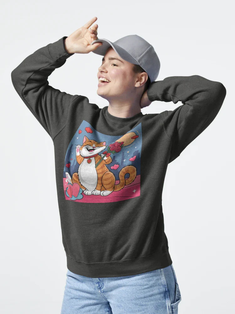 Super cute laughing cat with many hearts Classic T-Shirt