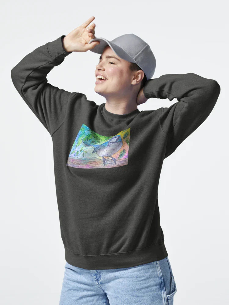 Blue Jay Watercolor in a tree Classic T-Shirt