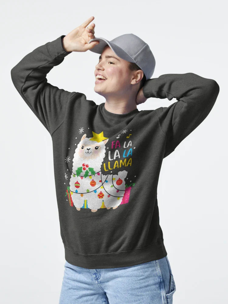 Funny Llama Fa La La Christmas Ornament Decors Classic T-Shirt