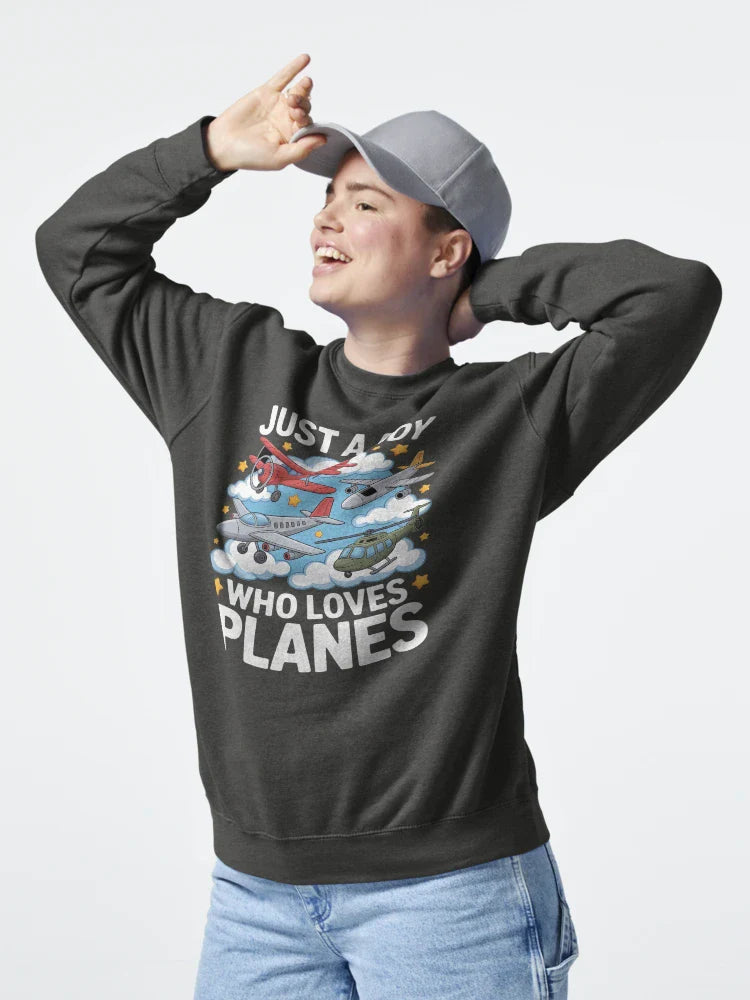 Aircraft Lovers Just A Boy Who Loves Planes Airplane Classic T-Shirt