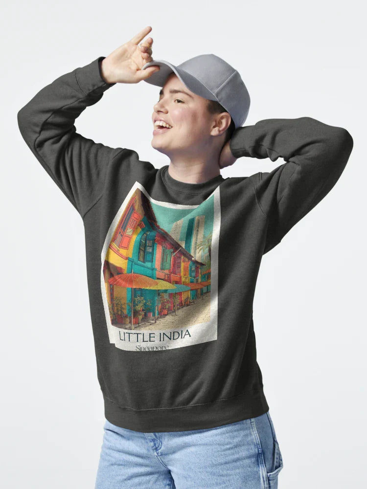 Little India Poster â€“ Vibrant Facades & Cultural Color Classic T-Shirt