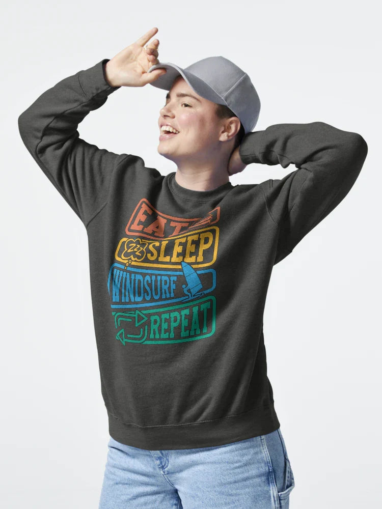 Windsurfing Eat Sleep Windsurf Repeat Water Sports Classic T-Shirt