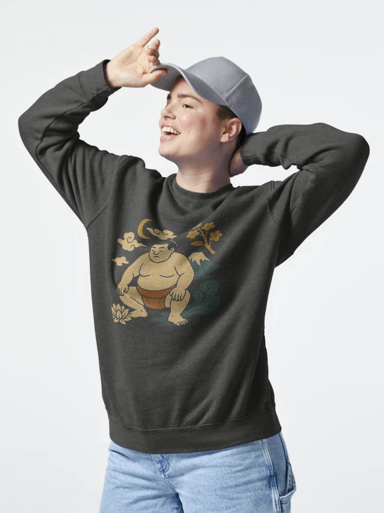 Vintage Japanese Meditative Sumo Art Classic T-Shirt