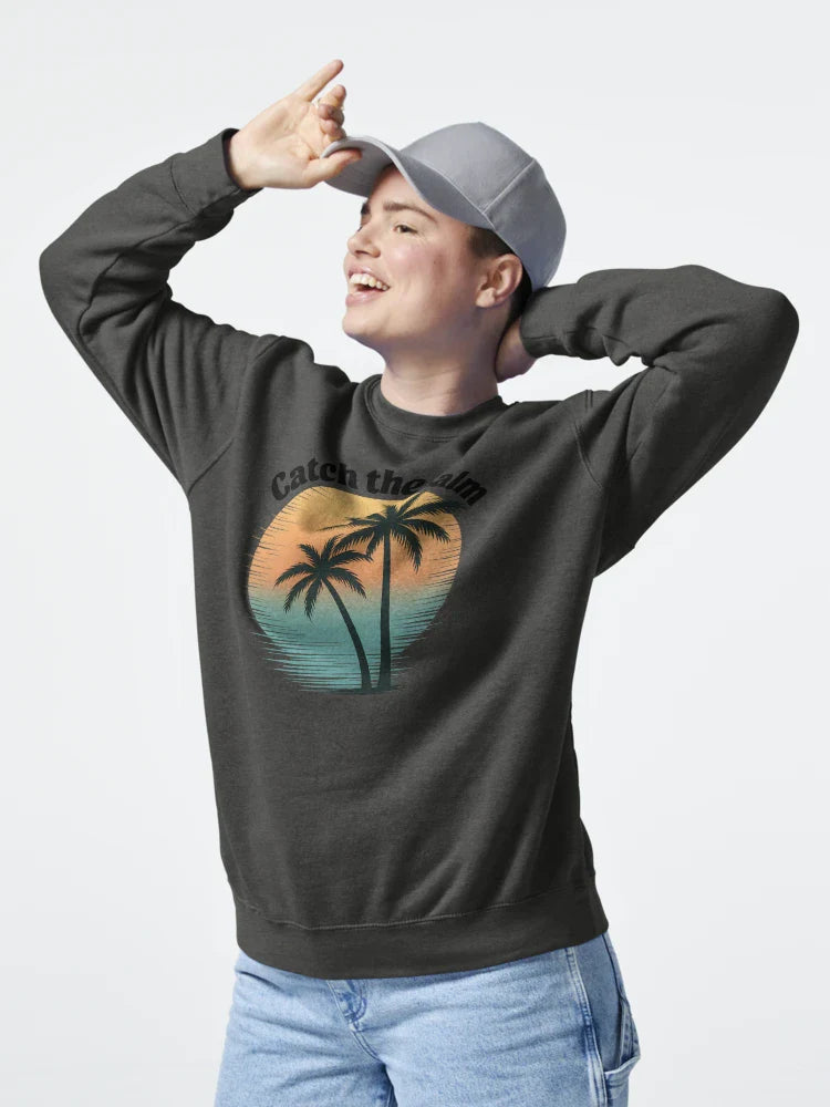 Summer Vacation Catch the Calm Sunset Beach Graphic Classic T-Shirt