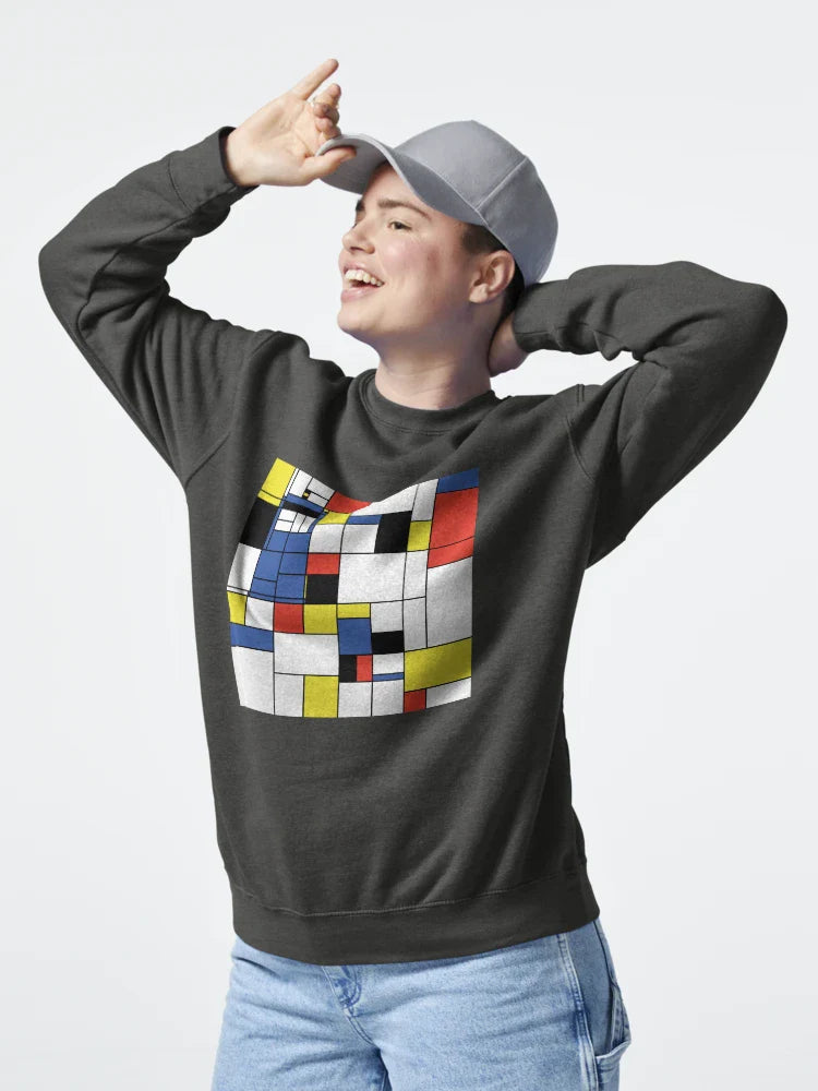 'Modern art!' blue police box Mondrian Classic T-Shirt
