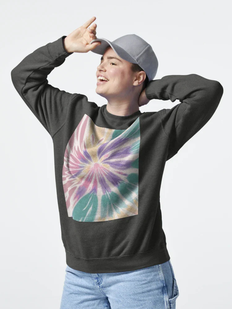 Beautiful Dye with Purple, Yellow, Coral, pink and sea green tie dye - colorful or playful tie-dye print Classic T-Shirt