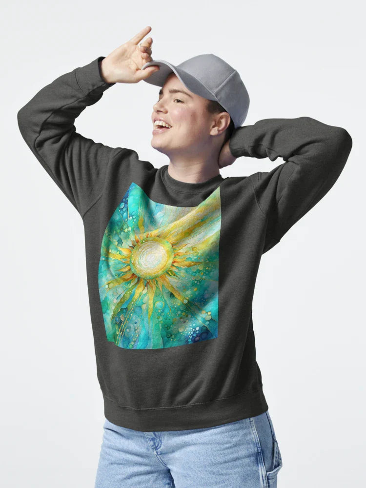 Cool Abstract Sun in the Ocean  Classic T-Shirt