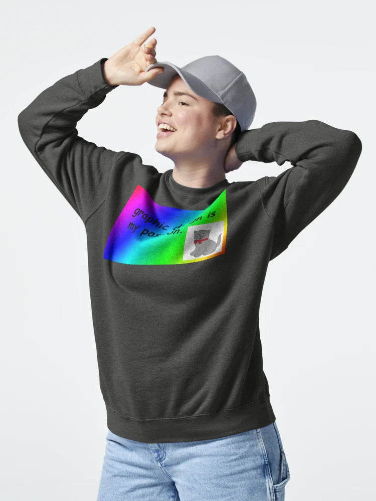 Graphic design is my passion rainbow comic sans Classic T-Shirt
