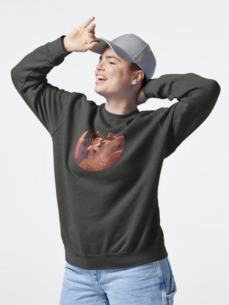 Cute In Love Anime Couple Sipping Coffee or Tea Classic T-Shirt