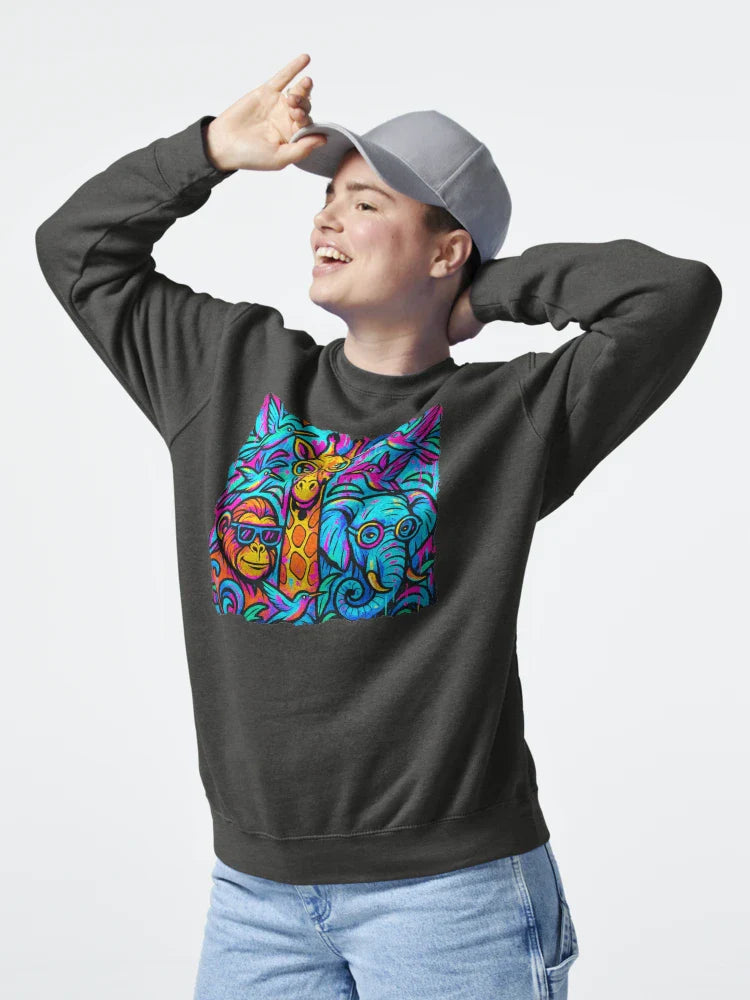 giraffe, elephant and monkey Classic T-Shirt