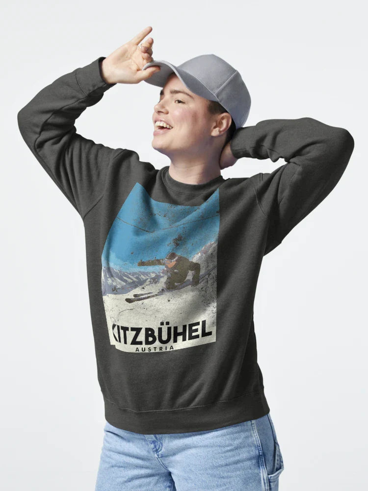 Ski Kitzbühel Austria (eroded) Classic T-Shirt