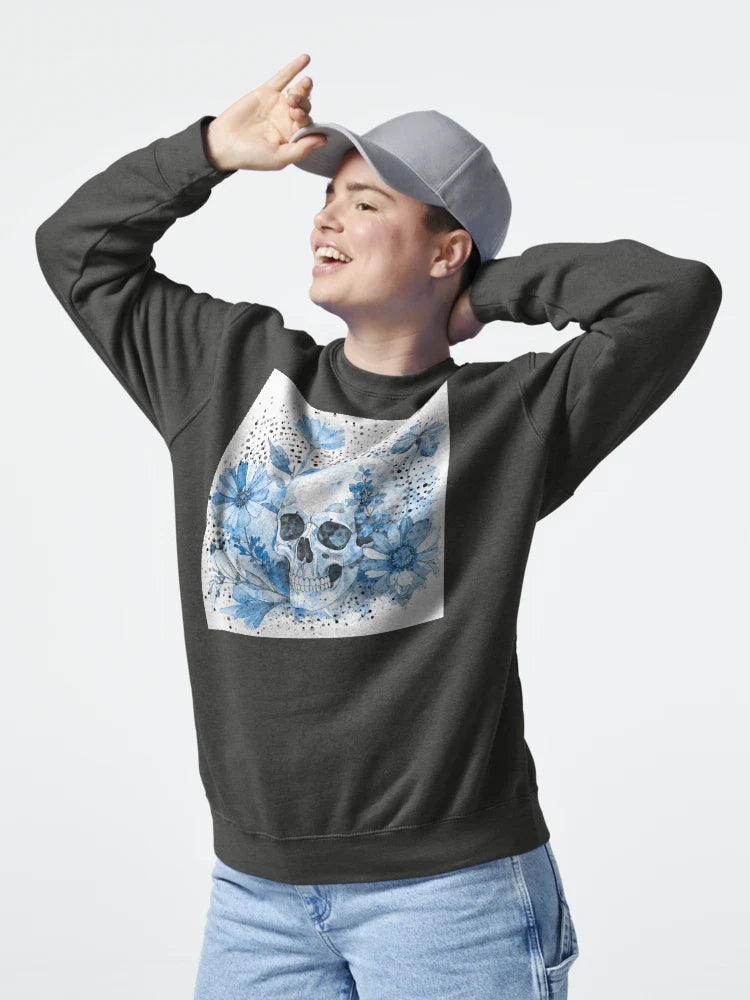 Skull & Bloom Daydream in Blue Classic T-Shirt