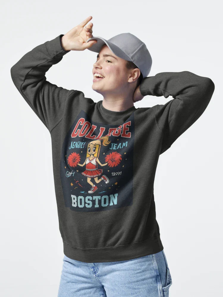 Boston College Cheerleader Cartoon Graphic T-Shirt Classic T-Shirt