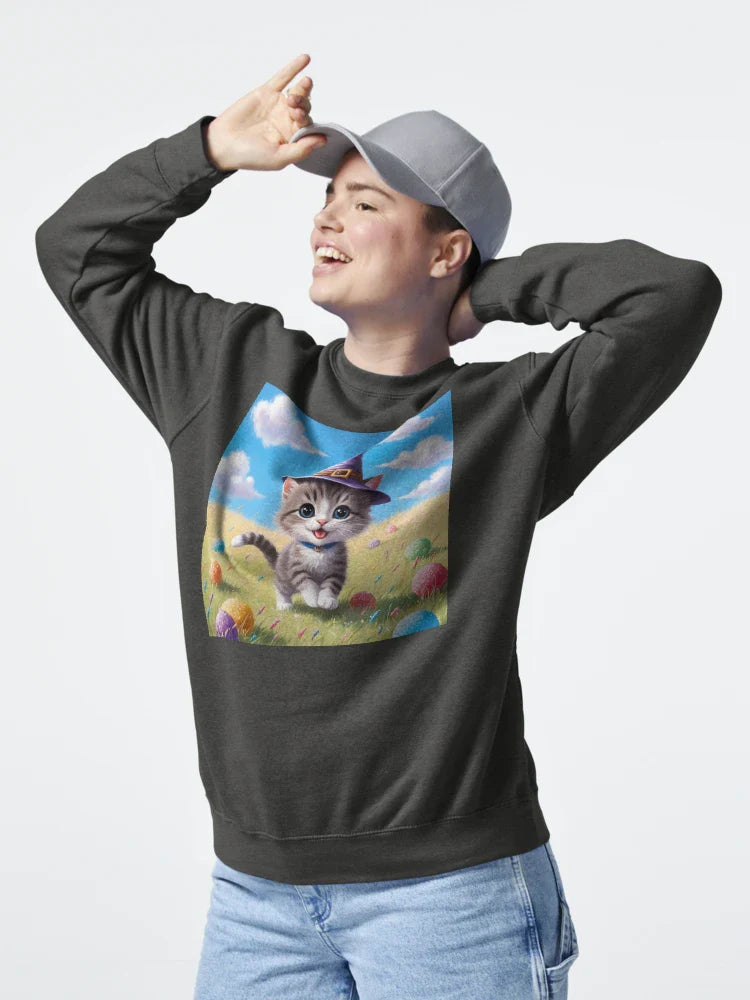 Young cute cat with colorful balls Classic T-Shirt