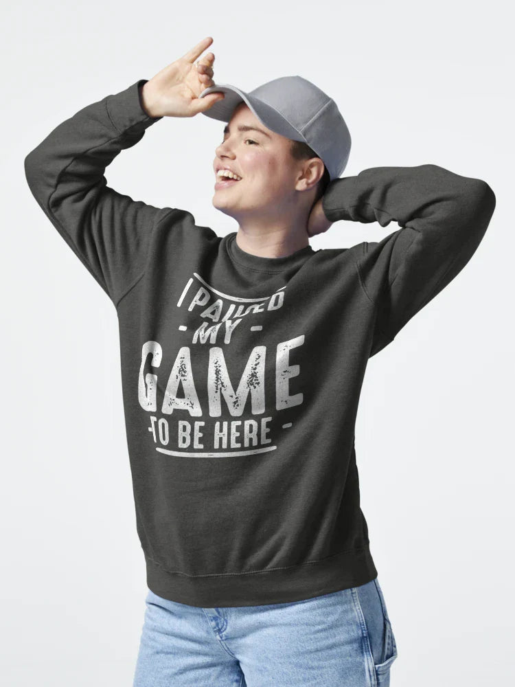 I Paused My Game to Be Here | Funny Video Gamer Humor Joke for Men Women T-Shirt Classic T-Shirt
