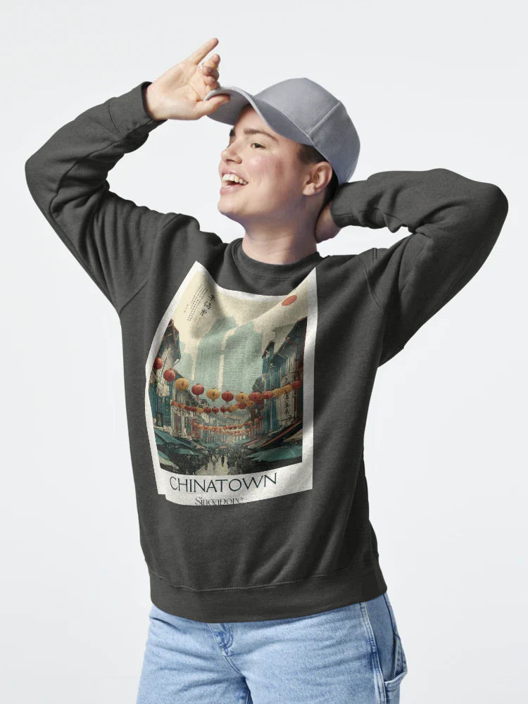 Chinatown Poster – Lantern-Lit Streets & Cultural Heritage Classic T-Shirt