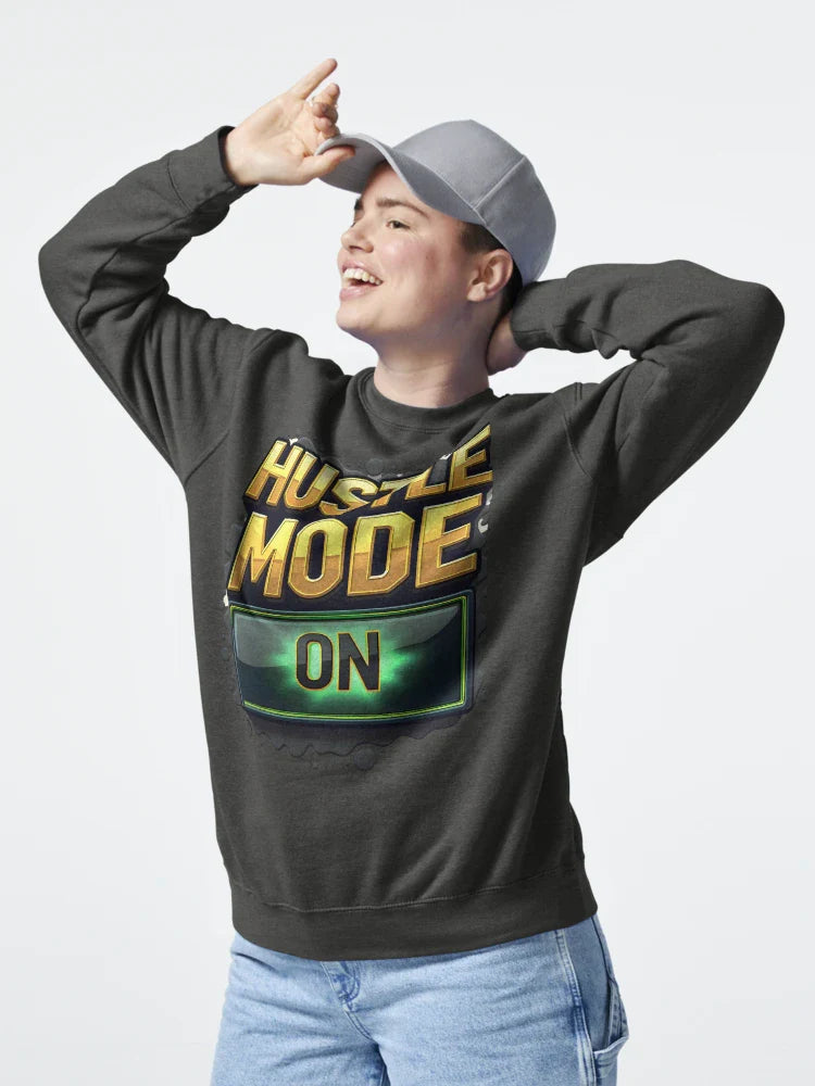 Hustle Mode - ON | Bold Motivational Typography by NHK999 Classic T-Shirt
