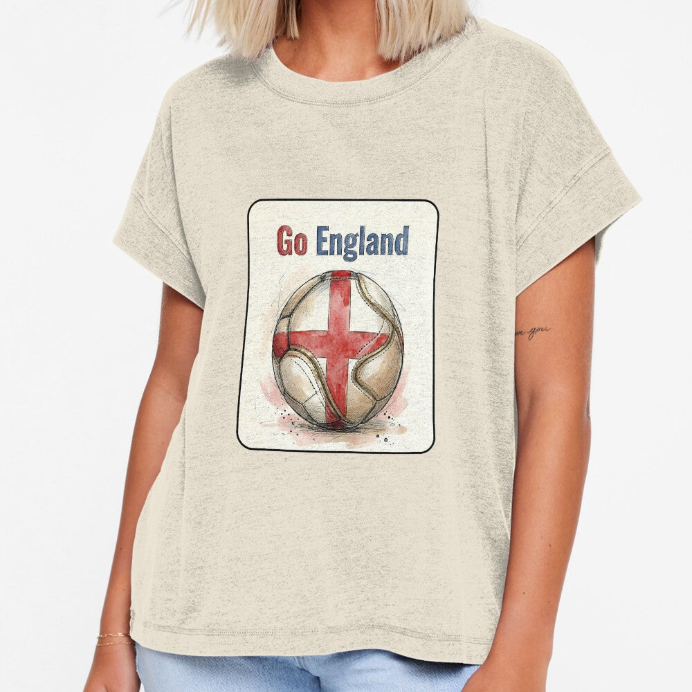 Go England Soccer Ball Flag  | English Football Fan Graphic Tee by PryntedLabs