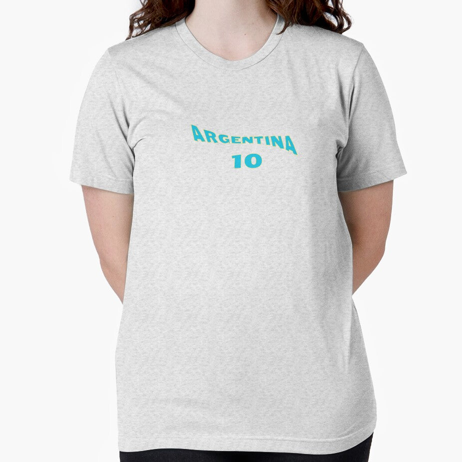 Argentina 10 Football Blue Jersey Style by KAWAII STUDIO NB