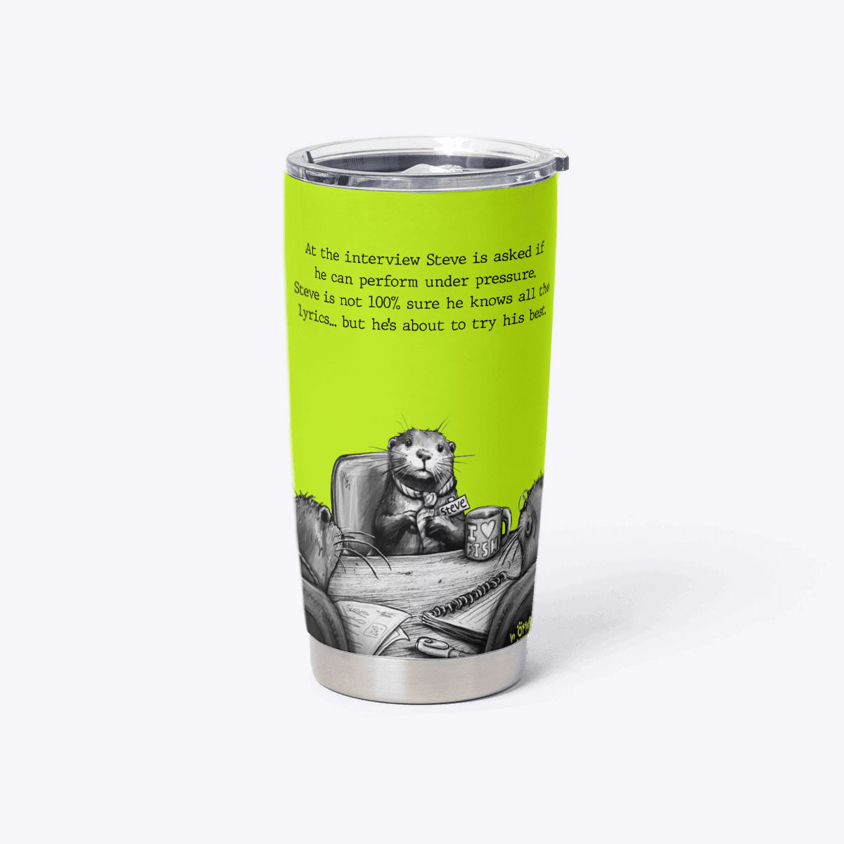 The Interview Steve Tumbler 20 Oz Funny Otter Meme