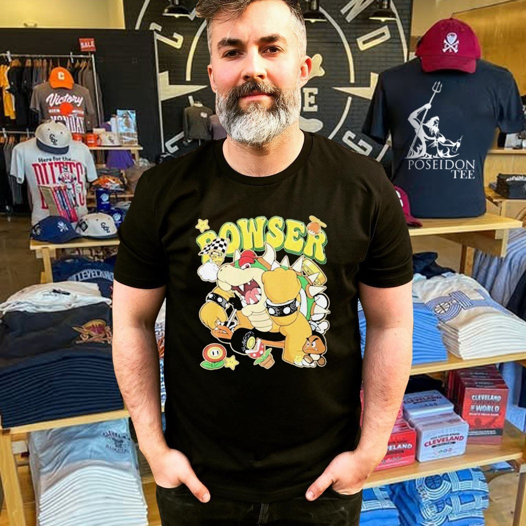 Super Mario Bowser Kart Racing Nintendo World T-shirt