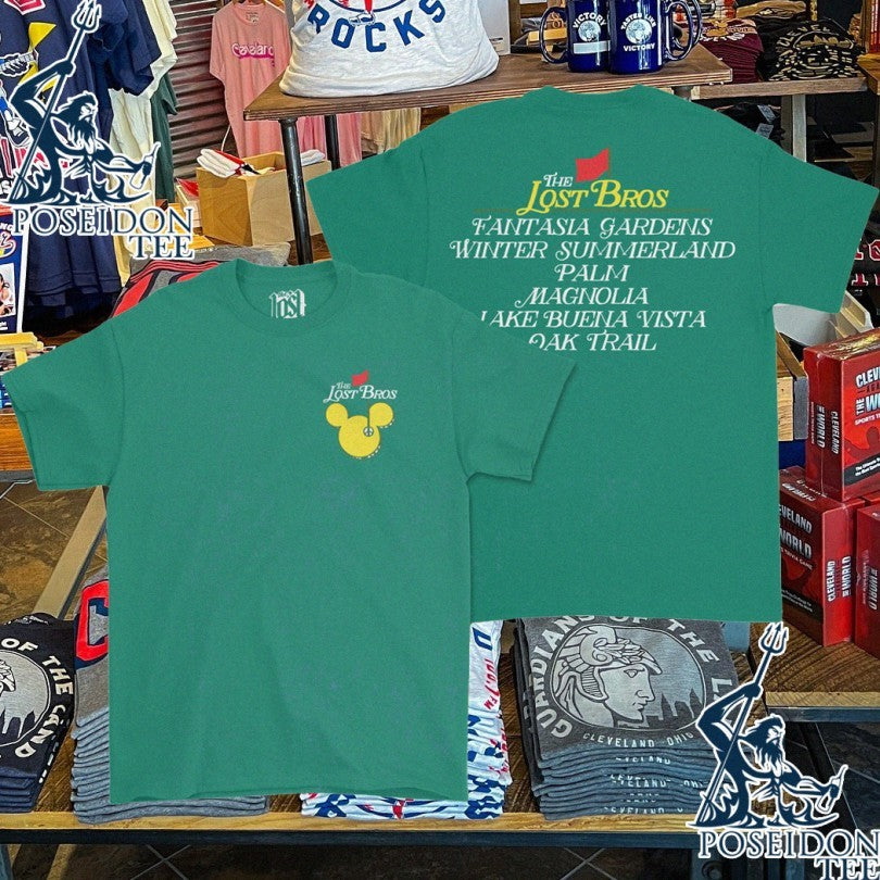 The Lost Bros Masters Golf Fantasia Gardens Winter Summerland Palm Magnolia Lake Buena Vista Oak Trail T-shirt