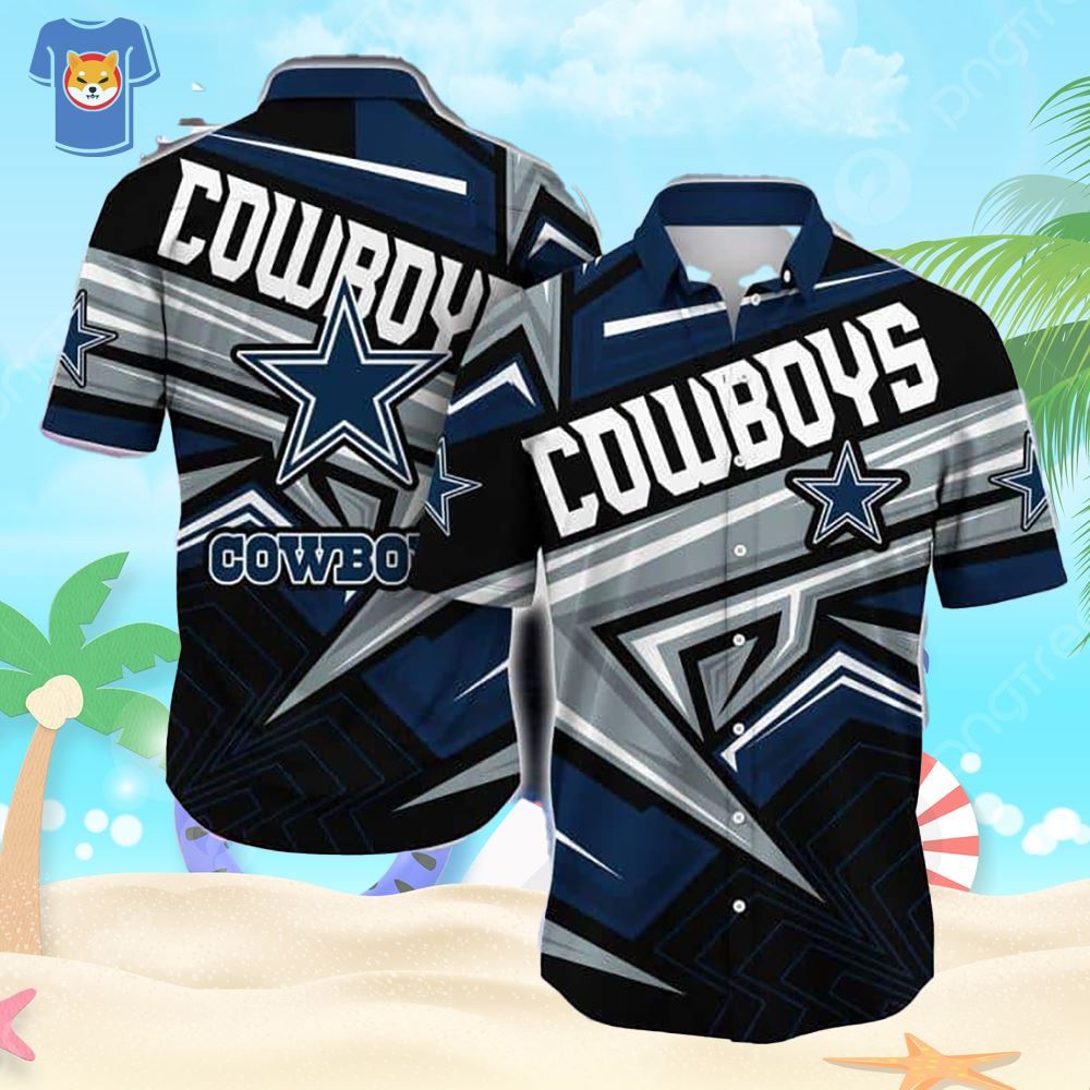 Trendy Summer Football Fan's Dallas Cowboys Hawaiian Outfit