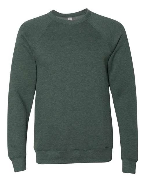 BELLA + CANVAS 3901 Sponge Fleece Raglan Crewneck Sweatshirt