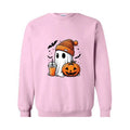 Cute Ghost Halloween Sweatshirt, Ghost Coffee Sweatshirt, Coffee Lover Sweater,