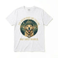Golden Retriever Hiking T-Shirt The Mountains Are Calling Dog Lover Gift Tee Men