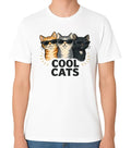 Cool Cats Sunglasses Graphic Unisex T-Shirt Funny Stylish Cat Lover Tee