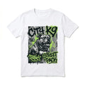 City K9 Street Pack T-Shirt Urban Graffiti Bulldog Graphic Tee Men’s Black