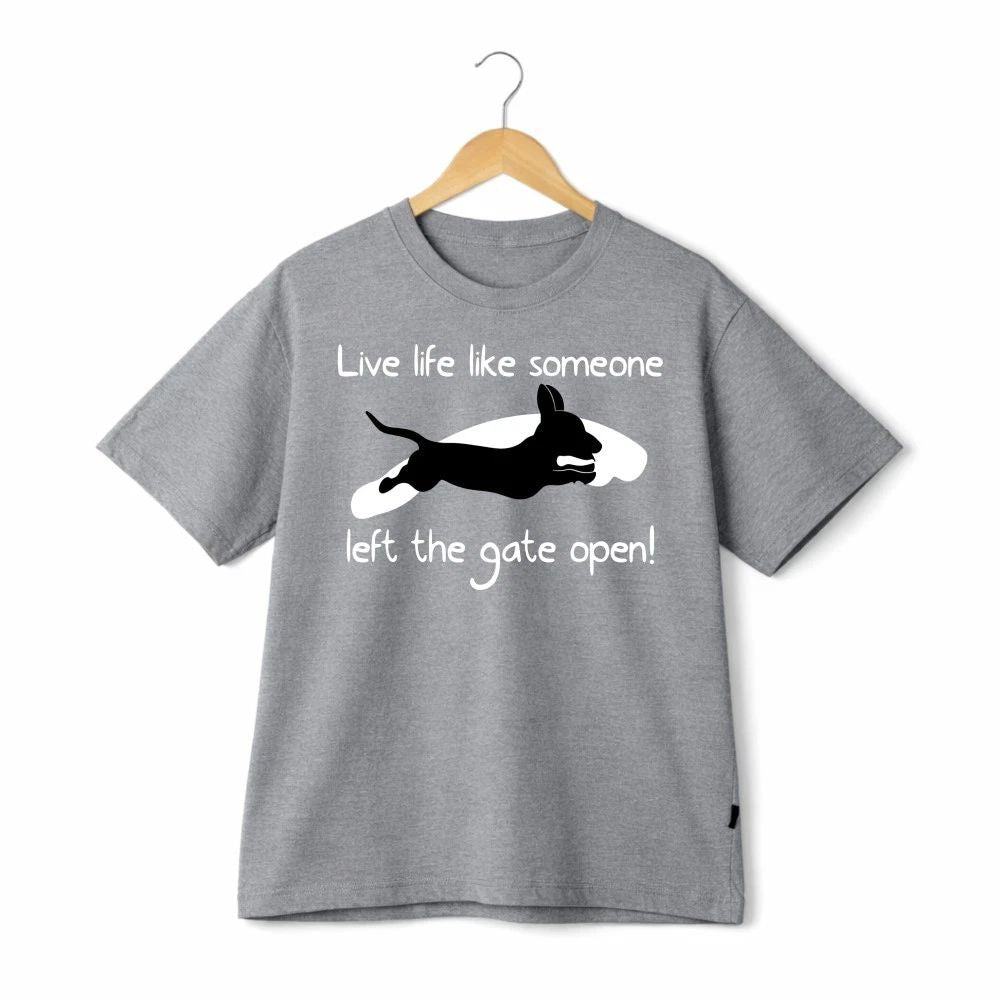 Unisex Funny Dachshund Graphic T-Shirt Soft Cotton Casual Dog Lover Daily Wear