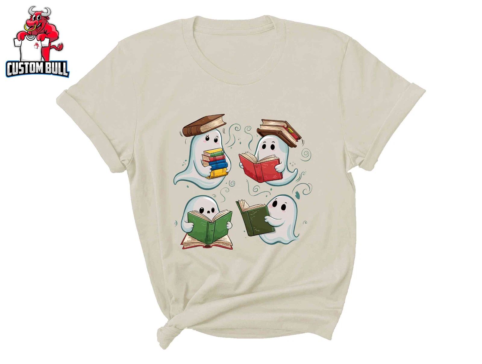 Reading Ghost Shirt, Halloween Ghost Shirt, Cute Ghost Shirt, Halloween Shirt