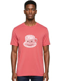 Kawaii-Coffee-Cup Mens Graphic Tee, 100% Cotton, Casual Summer Wear
