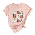 Halloween Ghost Shirt, Pumpkin Shirt, Halloween Pumpkin, Spooky Vibes Shirt, Cut