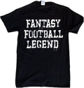 FANTASY FOOTBALL LEGEND T-SHIRT funny black white big logo mens Large
