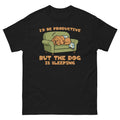 Funny Dog Lover Shirt I’d Be Productive But The Dog Is Sleeping