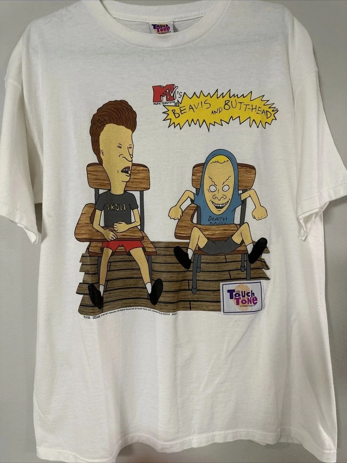 Vintage Beavis And Butthead Shirt white color reprint unisex shirt Men Women