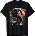 Kawaii Cat Anime Japanese Men Women Kids Funny Cat Gift T-Shirt, Size M - 3XL